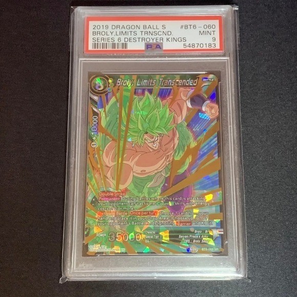 2019 Dragon Ball Super Broly Limits Transcended #BT6-060 PSA 9 Mint Series 6 view 5