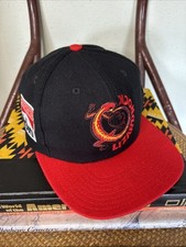 Rare Vintage MARLBORO Adventure Team Lizard Rock Leather Strapback Hat Cap 90s 