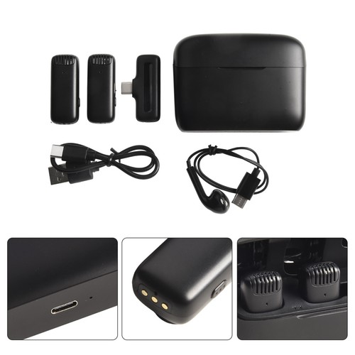 Für Tablets Zum Aufnehmen Von Videos Wireless Lavalier -Mikrofon ABS -Material - Bild 11 von 12