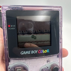 Nintendo Game Boy Color Handheld  - Atomic Purple GameBoy System CGB-001 - Case