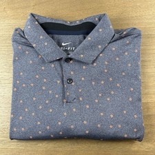 Nike Dri-FIT Floral AOP Pattern Polo Shirt Men  s L Standard Fit Golf Performance
