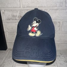 Disney Parks Classic Mickey Mouse 28 Snapback Hat Baseball Cap Blue/Orange