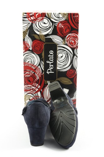 PERLATO Tacones altos Mujeres Talla EU 37.5 azul look casual - Imagen 4 de 5