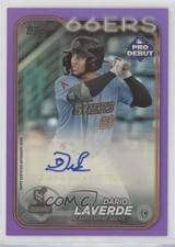 2024 Topps Pro Debut Purple Foil Auto 219/299 Dario Laverde #PD-38 Auto 1g3e