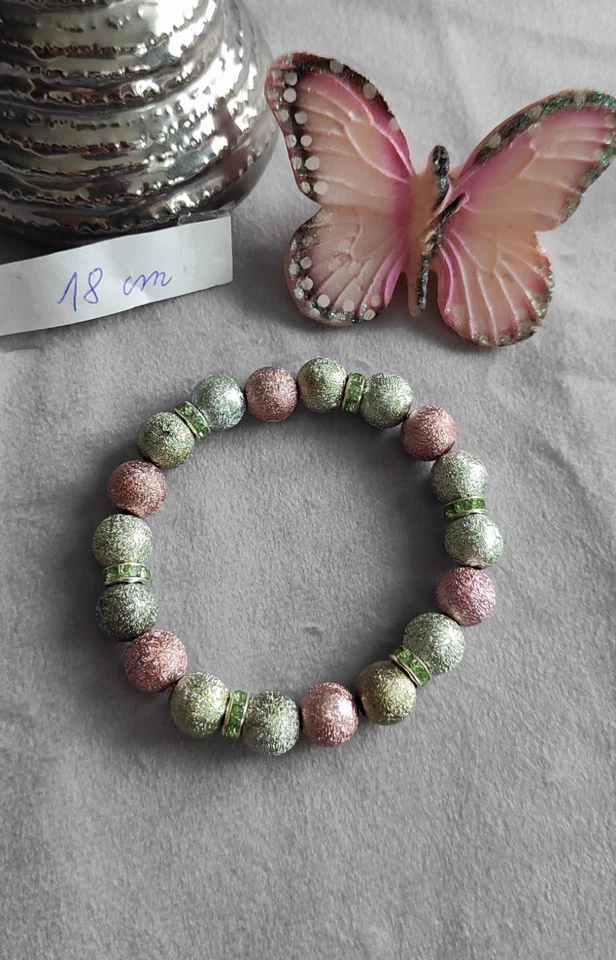 2  ARMBÄNDER FLAMINGO  Perlen  Geburtstag  Geschenk Anhänger SCHMUCK Nikolaus  - Bild 4 von 4