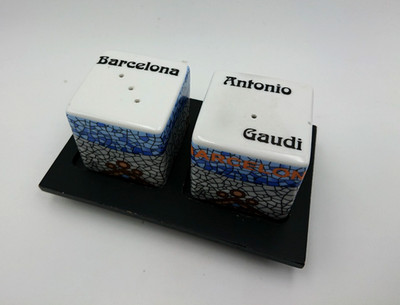 Antonio Gaudi Barcelona Set Salz und Pfeffer Mosaik - Mosaik Salz & Pfefferstreuer