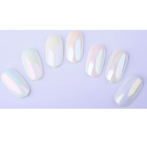 9 Pcs Pearl Powder Nail Mirror Effect Rainbow Nails Art Glitter Powder Metallic - Picture 10 of 12