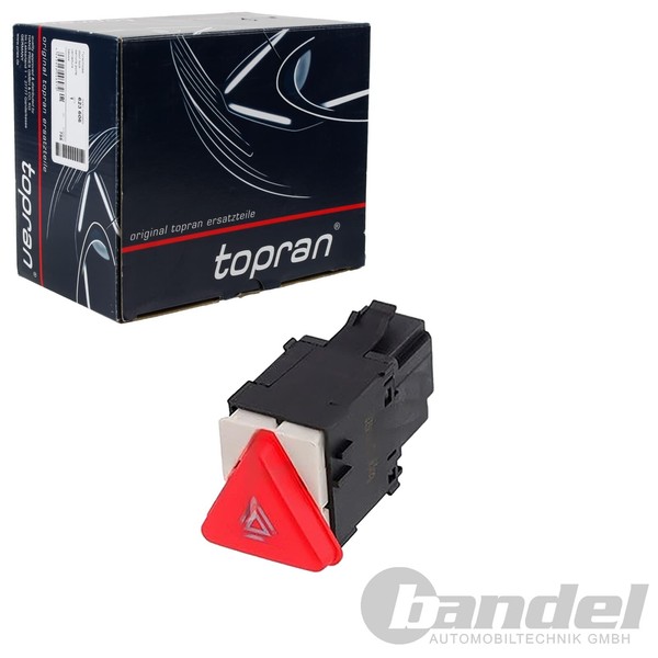 Topran Warnblinkschalter Armaturenbrett FüR Skoda Fabia VW Transporter | 113 578-image