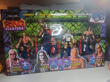 WCW Ring Fighters 4-Pack | Steiner, Sting, Goldberg, Bret Hart | 1999 NIB ToyBiz