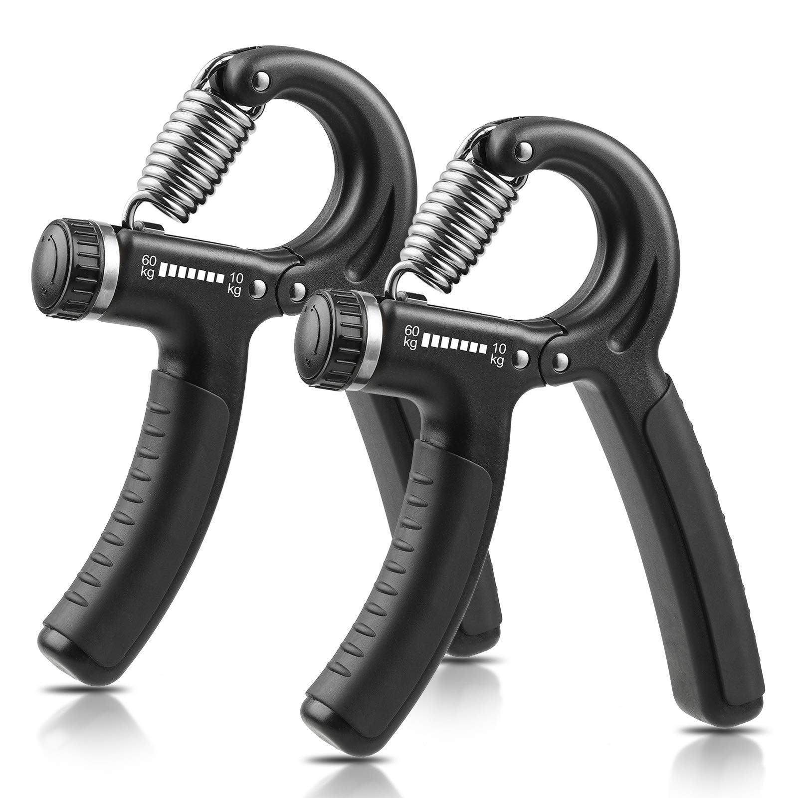 NIYIKOW Hand Grip Strengthener, Forearm Large, Black-2Pack