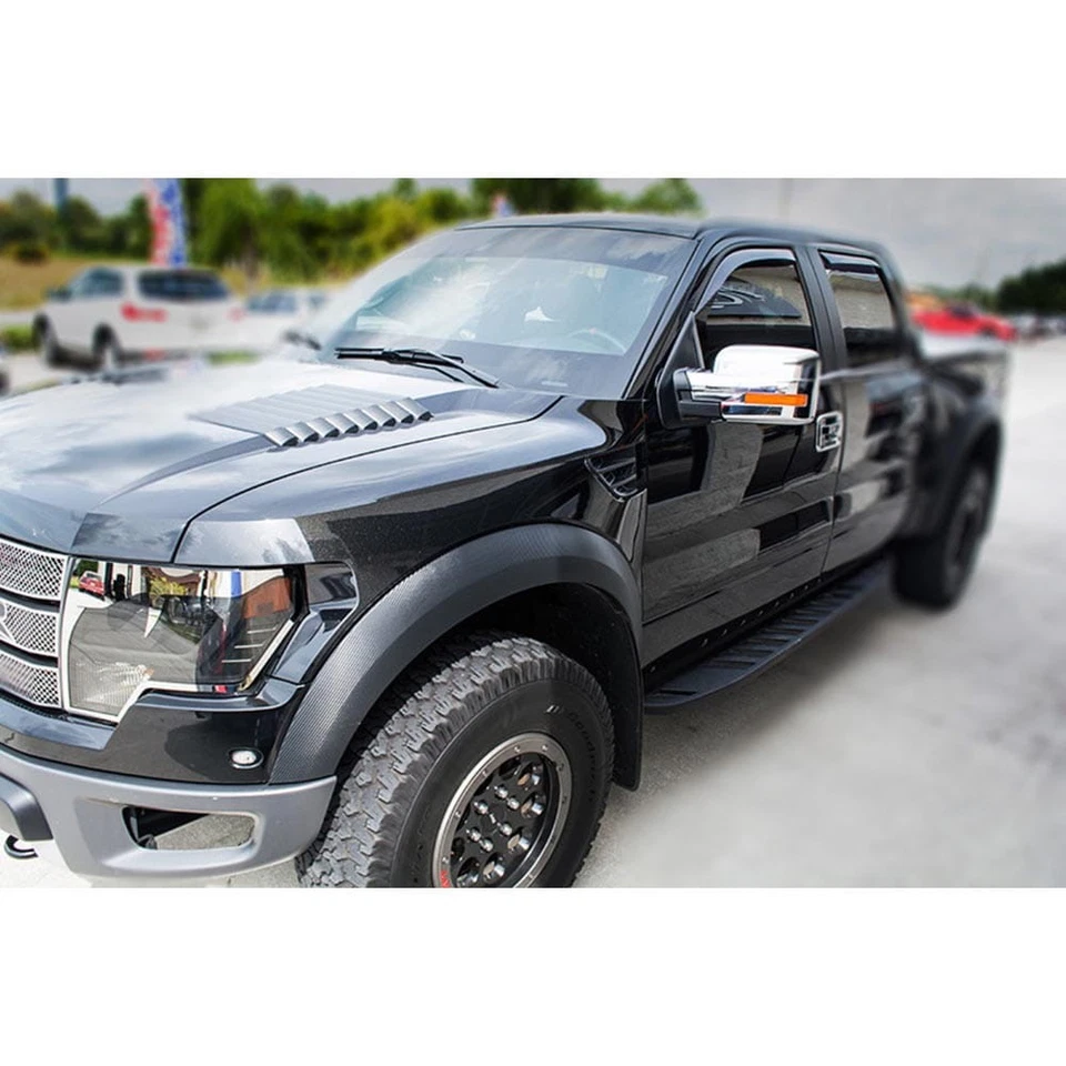 碳纤维后挡泥板带ABS支撑适用于2010-2014年福特F-150猛禽 — 第 3/4 张图片