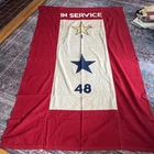 Vintage Military Flag Us Banner  Ww2