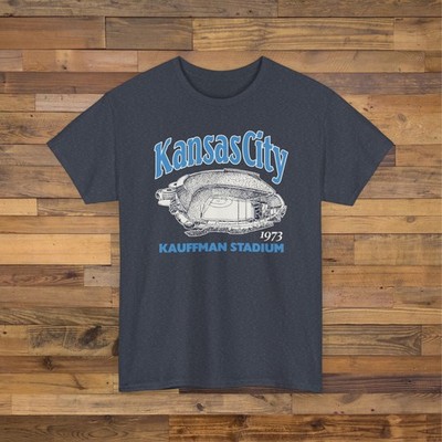 Kauffman Stadium 1973 Vintage Ballpark T-Shirt - KC Royals Baseball