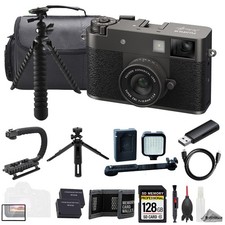 FUJIFILM X half Compact Digital Camera Charcoal Silver   128GB-ULTIMATE Kit