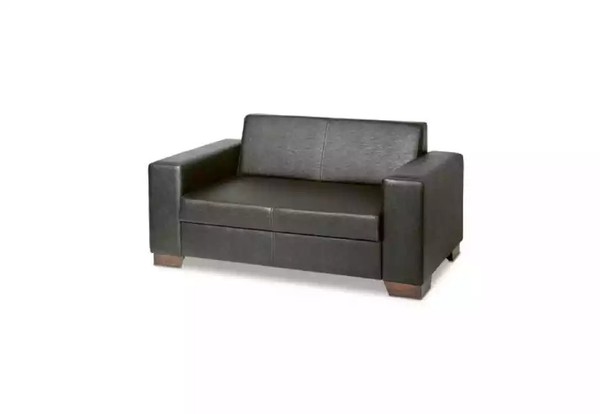 Zweisitzer ArbeitszimmermöBel Schwarz BüRoeinrichtung LuxuriöSe Couch Sofa-image