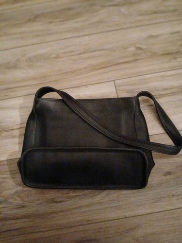 Vintage Coach Bleeker Black Leather Shoulder Bag 9310… - Gem