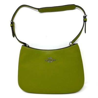Coach Penelope Shoulder Bag Yellow Green Leather CO952 | eBay