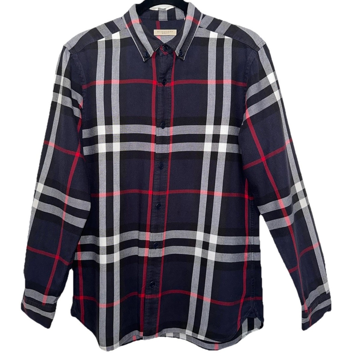Authentic Burberry Brit Men's Flannel Nova Check Long Sleeve