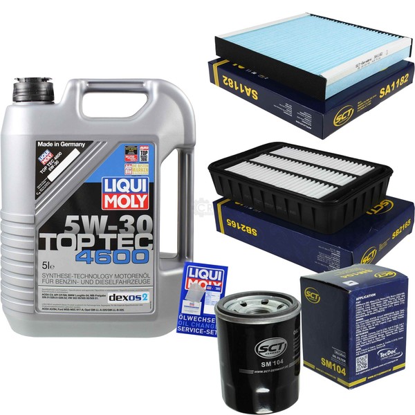 SCT Inspektionspaket 5L Liqui Moly Top Tec 5W-30 FüR Mitsubishi ASX 2.0I 1.6-image