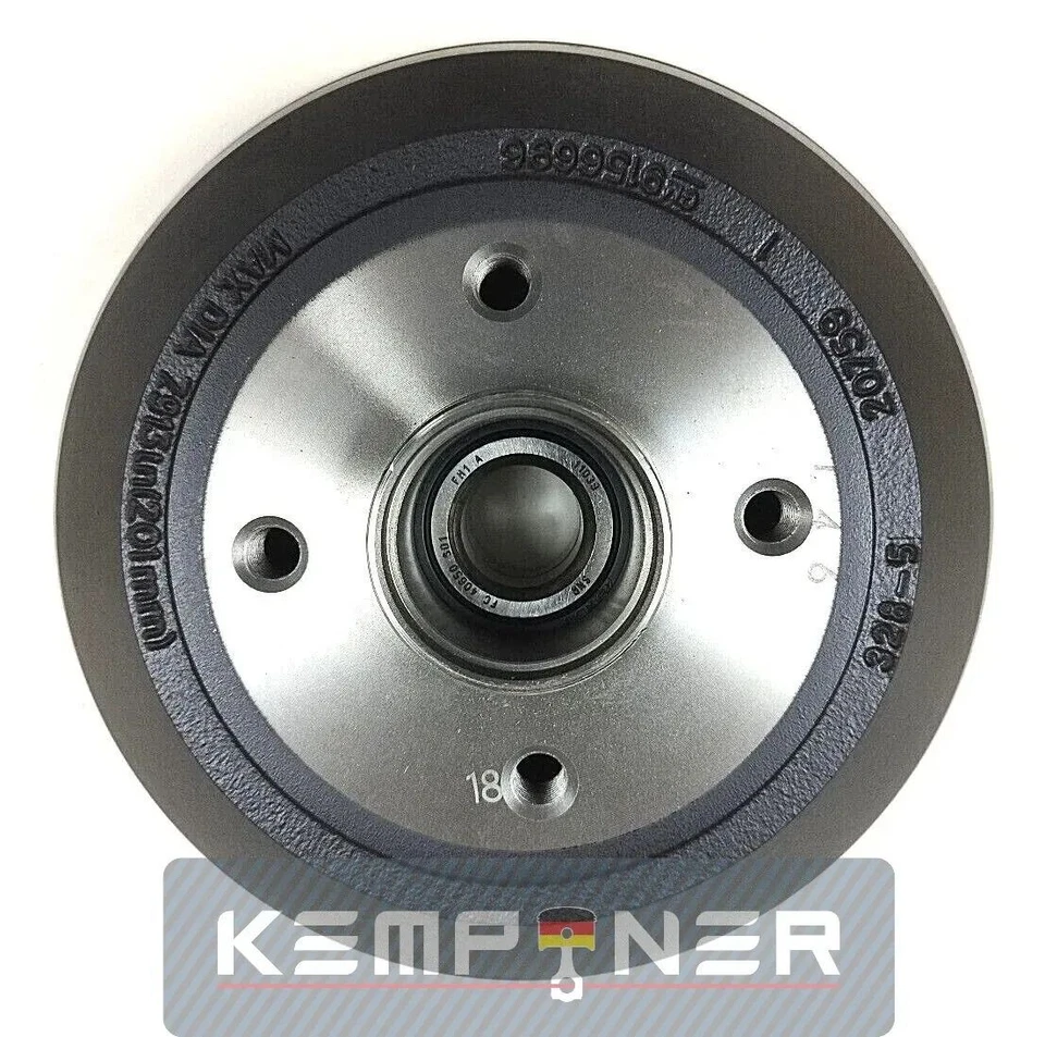 9196287, TAMBOR DE FRENO INCLUYE BUJE, CORSA-C, 418000, Original GM Opel Foto 4 de 4