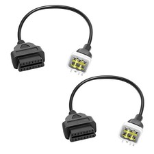 2pcs Obdii 6pin To 16pin Diagnostic Cable For Delphi Motorcycle 6 Pin To 16pin 2pcs Obdii 6pin To 16pin Diagnostic Cable For Delphi Motorcycle 6 Pin To 16pin