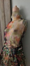 PRADA BEAUTIFUL SILK DRESS SZ IT40 Collectables Look 33 fw2018