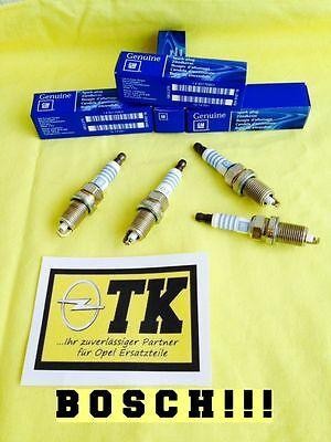Original Opel 4x Spark Plug Meriva A 1.4  1.6 L FQR8LE2 Z14XEP Z16XEP #1214031