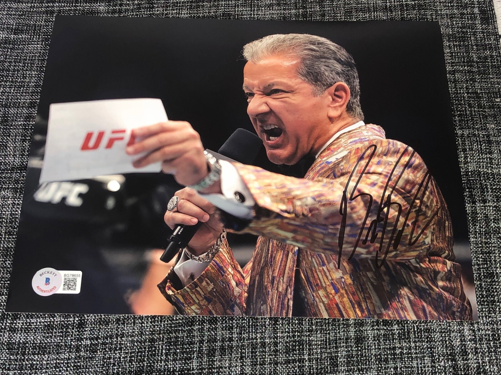 Bruce Buffer Signed Autograph 8x10 Photo Ufc Ring Announcer Beckett Bas Coa Ebay