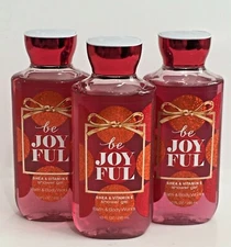 3x Bath & Body Works Be Joyful Shea & Vitamin E Shower Gel 10 oz / 295 ml