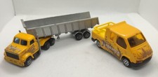 Majorette Extractor - Magirus Camion Benne semi-remorque + Fourgon Ford pick-up 