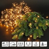 Led Cluster-Lichterkette Weihnachtsbeleuchtung Warmweiß Innen/AußEn 20M 1000 Led