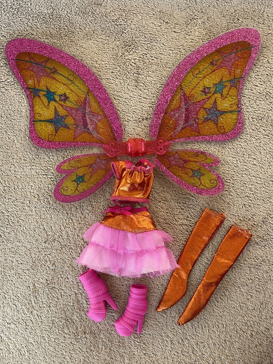 Winx Jakks Pacific Doll Believix Stella Outfit Wings Skirt Top