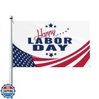 Happy Labor Day Flags 3x5 Foot For Outdoors Decoration