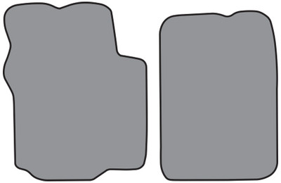 1984-1995 Dodge Caravan Cutpile Carpet Logo Floor Mat Front Row 2pc
