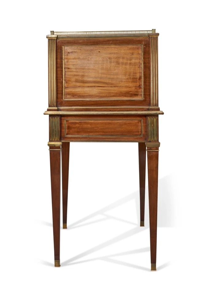 MUY RARO SIGLO XIX ~ UN ESCRITORIO RUSO ORMOLU Y CAOBA MONTADO EN LATÓN *BONITO* Foto 4 de 4