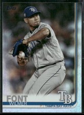 2019 Topps #429 Wilmer Font Rainbow Foil