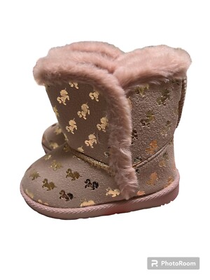 🦄 Olivia Miller Girl Pink Unicorn Boots Girl Size 10 New With Box 