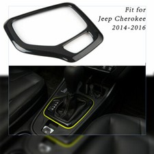 Interior Gear Shift Frame Cover Fit For Jeep Cherokee 2014 - 2018 Black