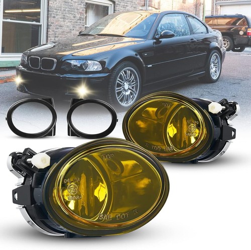 Par De Faros Antiniebla Para BMW E46 Y E39 Con Paquete M – Cristal Claro O Amarillo, Con Bombillas HB4 Incluidas