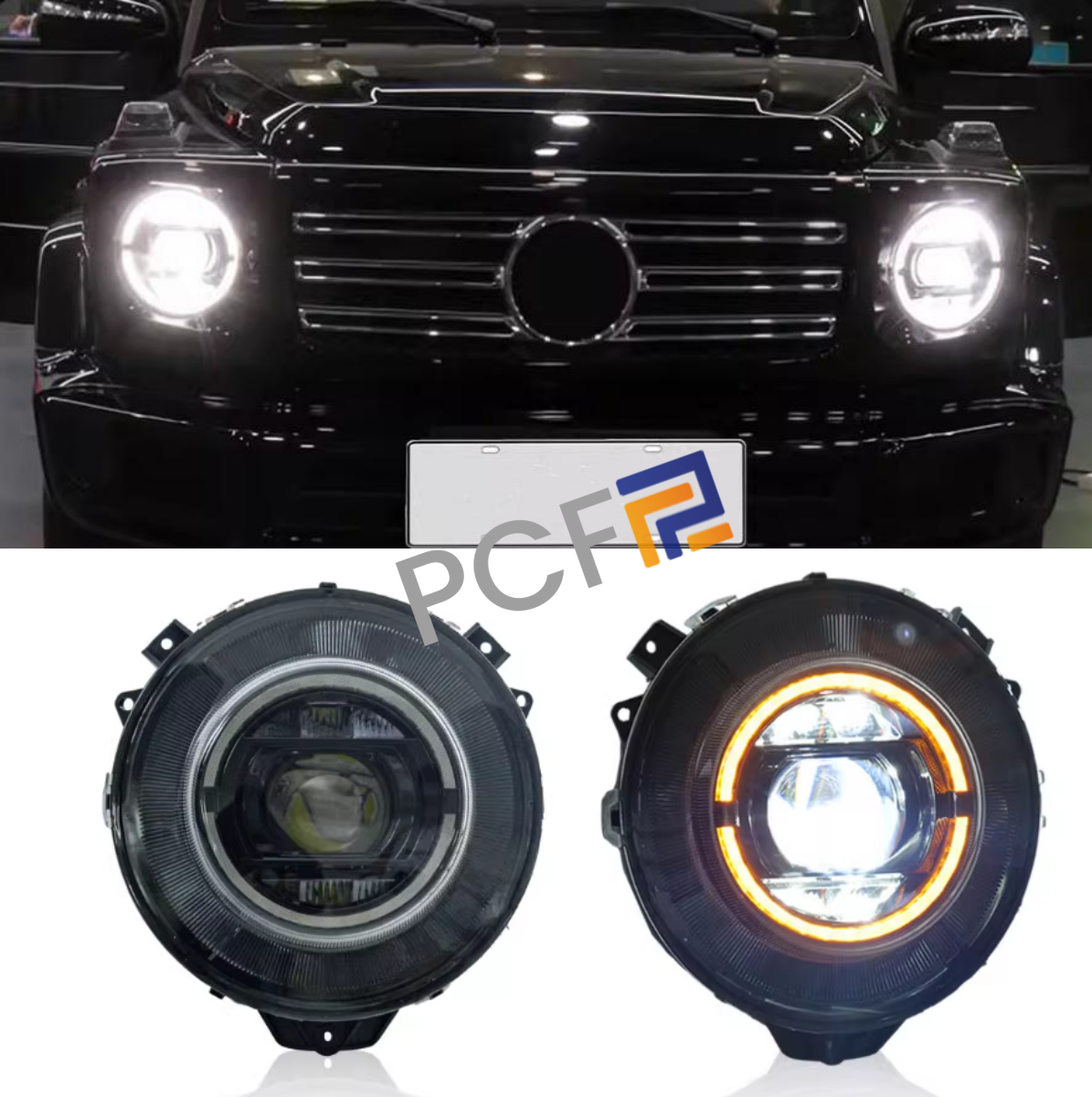 Fits 2007-2017 Benz G-Class W463 G350 G500 G63 LED DRL Front