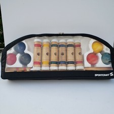 Sportcraft Croquet Set Complete 6 Players With Bag EUC