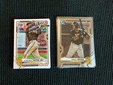 2021 BOWMAN SAN DIEGO PADRES TEAM SET 14 CARDS  ISMAEL MENA CHROME +
