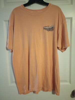 The Hangout Gulf Shores Alabama Souvenir Beach Black Cotton T-shirt Size M