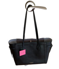Kate Spade Knott Large Tote Pebbled Leather Black NEW WITH TAGS