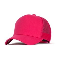 Unisex Mens Womens Mesh Plain Blank Baseball Cap Structured Trucker Hat S M L