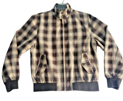 Men's Merc London Jacket Classic Plaid Check Crouch Style 1110207 Size S