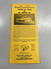 VINTAGE TOUR BROCHURE 1966 RETRO SOUVENIR BAY CRUISE SAN FRANSISCO TOURIST