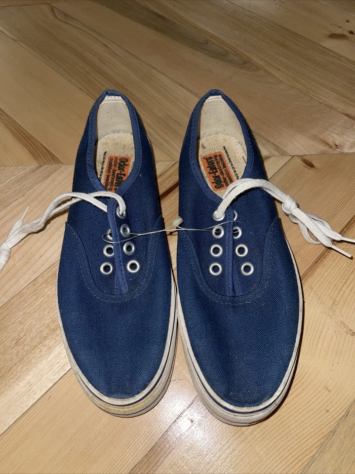 Zapatos Converse Boaters de Colección Años 70 Lona Azul US4.5 Etiqueta Azul Foto 2 de 4
