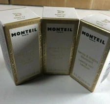 Lot 3 Nacre 22 White Long Wear Monteil Paris Lasting Nail Lacquer .5 Fl Oz