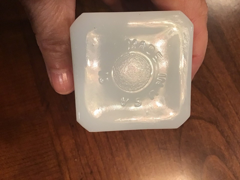 Vintage Hazel Atlas Milk Glass Dutch Man & Boy Dove Spice Shaker